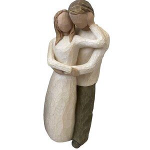 Willow Tree Figurine Embracing Couple 8" Love & Affection Hand-Painted Resin Scu